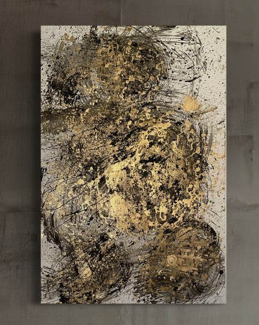 Golden flow 70x100 cm